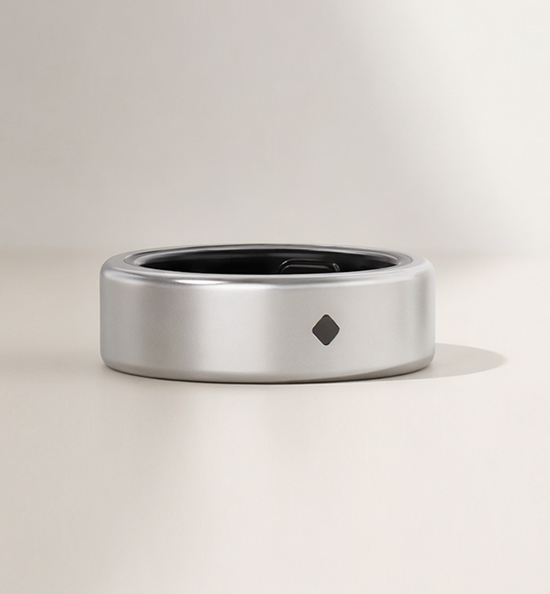 AIVELA Ring Pro Frosted Silver finish