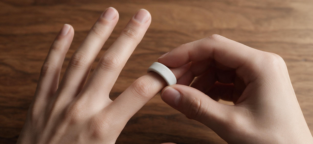 Ring Pro worn during a moment of everyday work