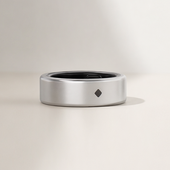 AIVELA Ring Pro Frosted Silver finish